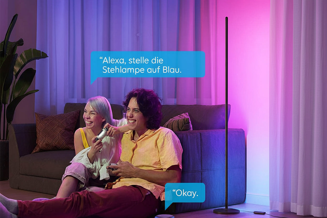 RGB Eck-Stehlampe – Smartes LED-Ambientlicht